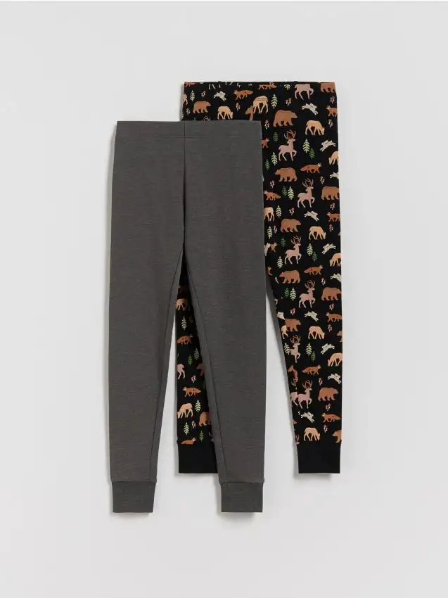 Mutande lunghe in cotone 2 pack Colore nero