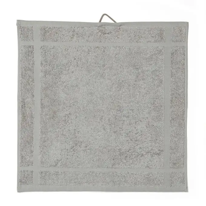 Asciugamano spugna tinta unita grigio