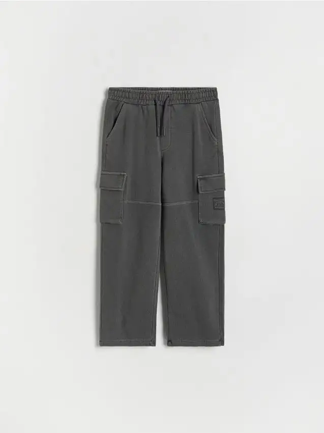 Pantaloni da tuta stile cargo Colore grigio scuro