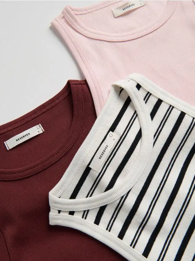 Top in cotone Colore rosa pastello