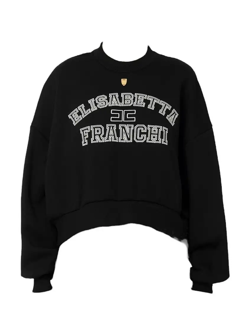 ELISABETTA FRANCHI Women's Sweatshirt MD00346E2 110 Black