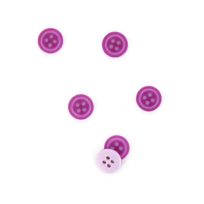 bottoni colorati rotondi viola e rosa 10 mm