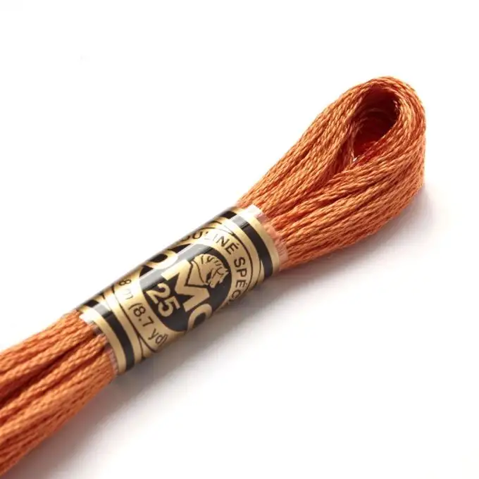 Filato mouliné da ricamo tonalità gialle/arancioni codice 3776