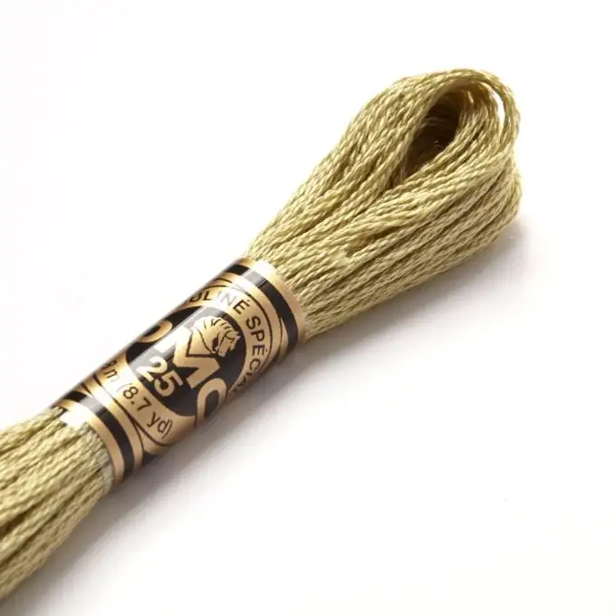 Filato mouliné da ricamo tonalità verdi cod 3013