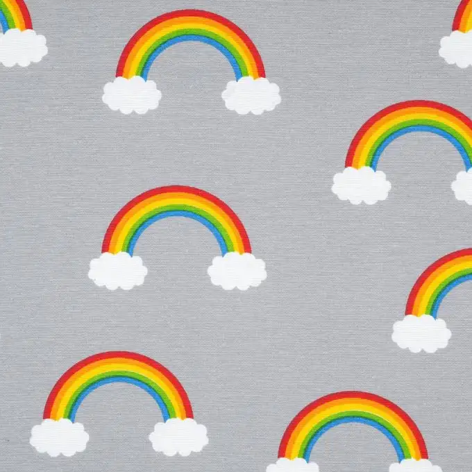 Tessuto ottomano grigio arcobaleno