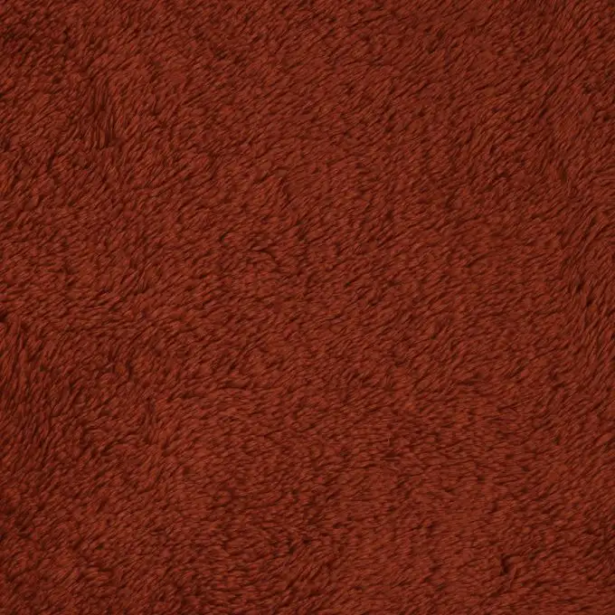 Tessuto pelliccia sintetica Orsacchiotto rosso