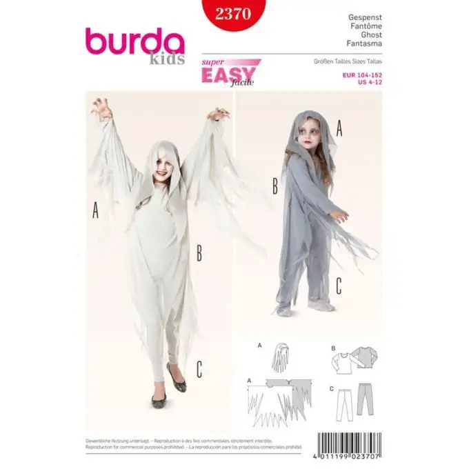 Modello Burda fantasma - Burda n2370