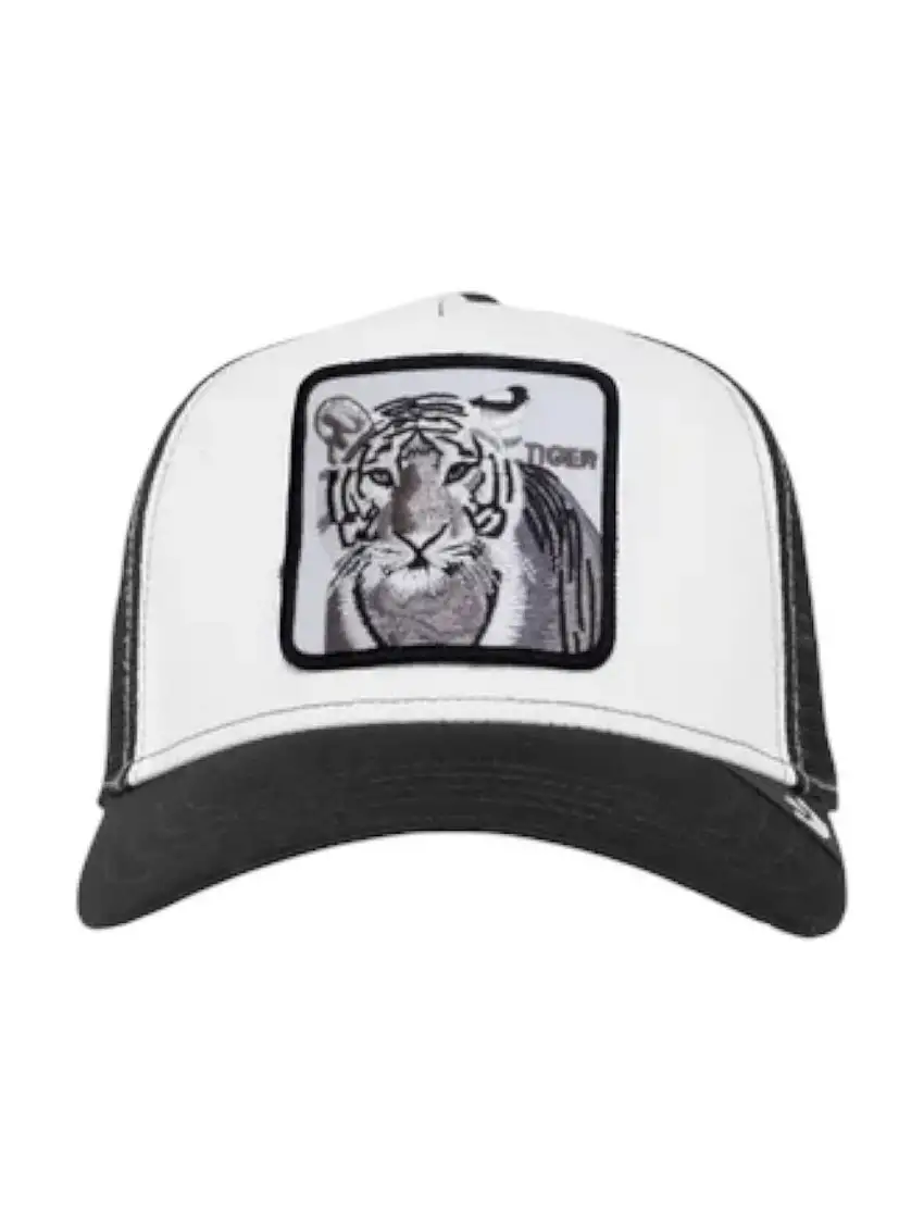 GOORIN BROS Men's Hat The white tiger 101-0392 BKW Black