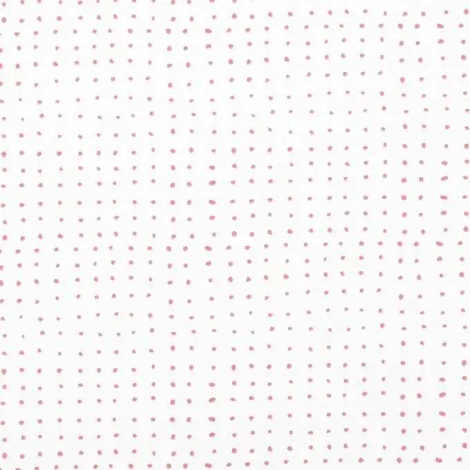 Tessuto jersey cotone biologico pois rosa