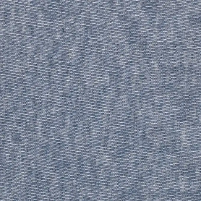 Tessuto lino cotone blu