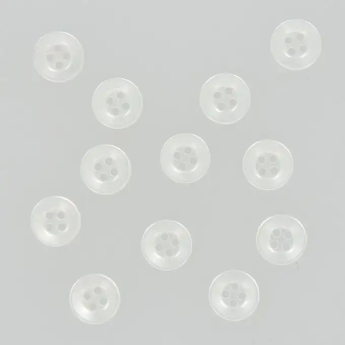 bottoni per camicia bianchi 10 mm