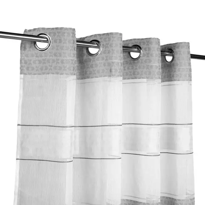 Tenda voile jacquard grigia 140x240 cm