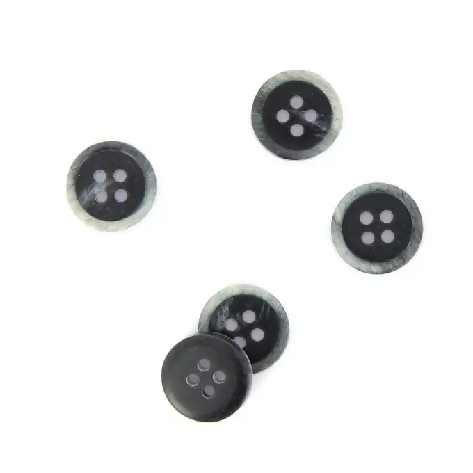 bottoni effetto marmo grigio 15 mm