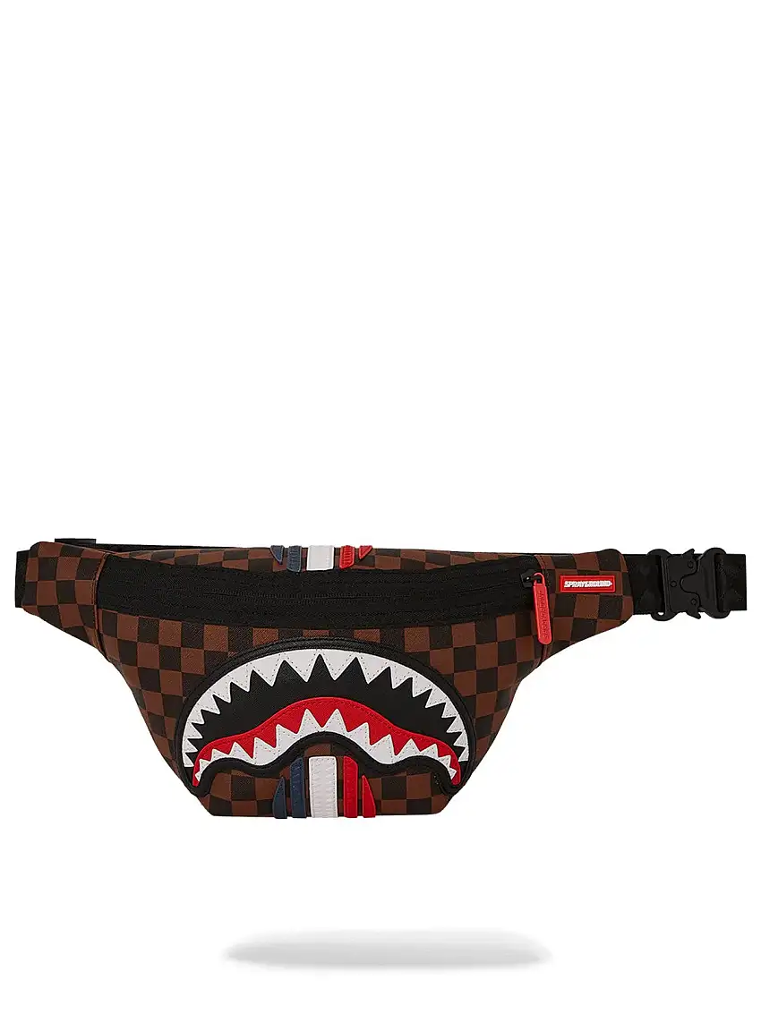 SPRAYGROUND Men's Bum Bag MACHINE FRANCAISE CROSSBODY 910B7488NSZ Brown