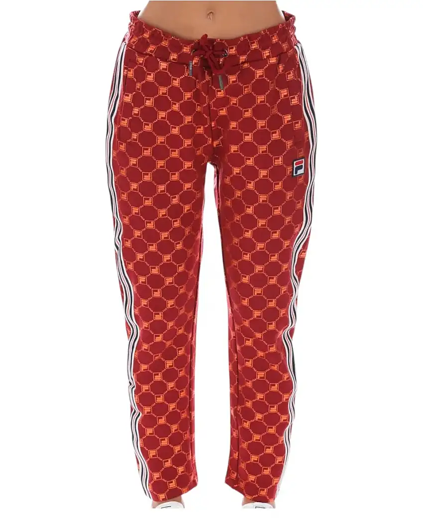Pantaloni Tuta Fila GVANTSA AOP Rosso – Stile Sportivo