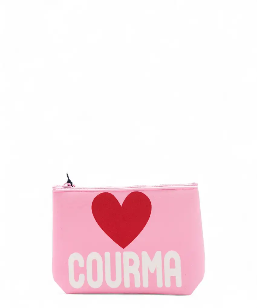 Pochette Aline con stampa CORTINA e zip resistente