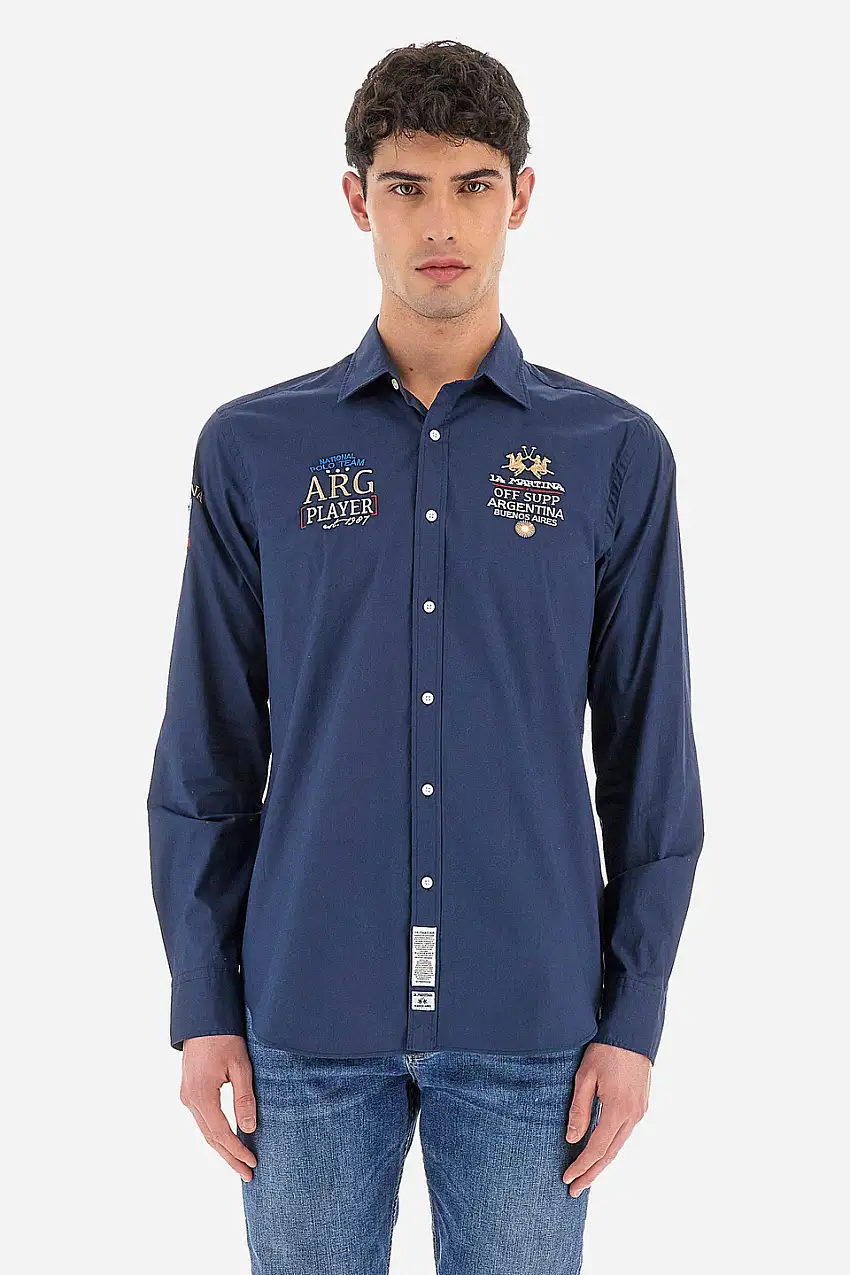 MAN SHIRT L/S POPLIN