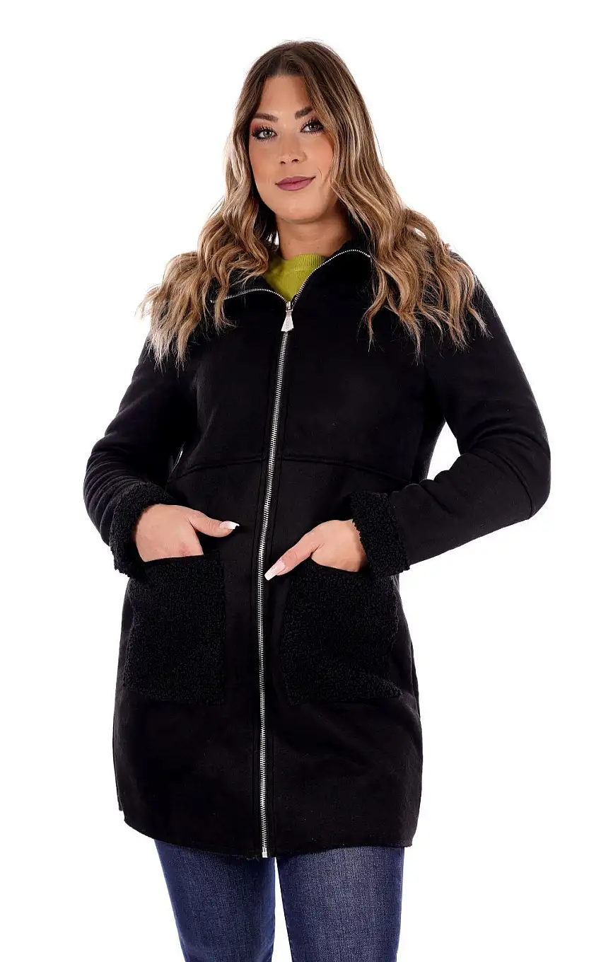 MONTONE LUNGO INTERNO IN ECO AGNELLINO