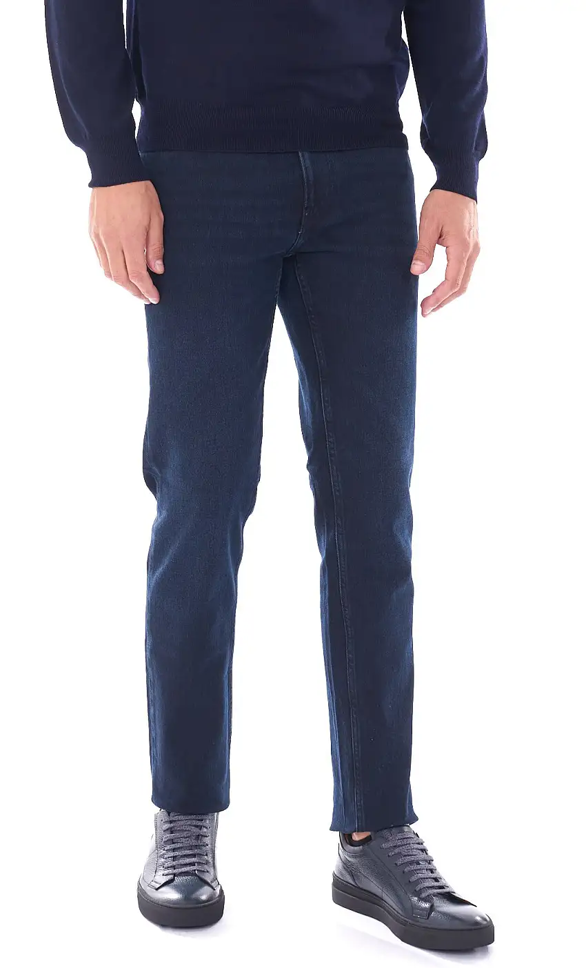 5 POCKET 370 CLOSE DENIM COMFORT BLUE BLACK