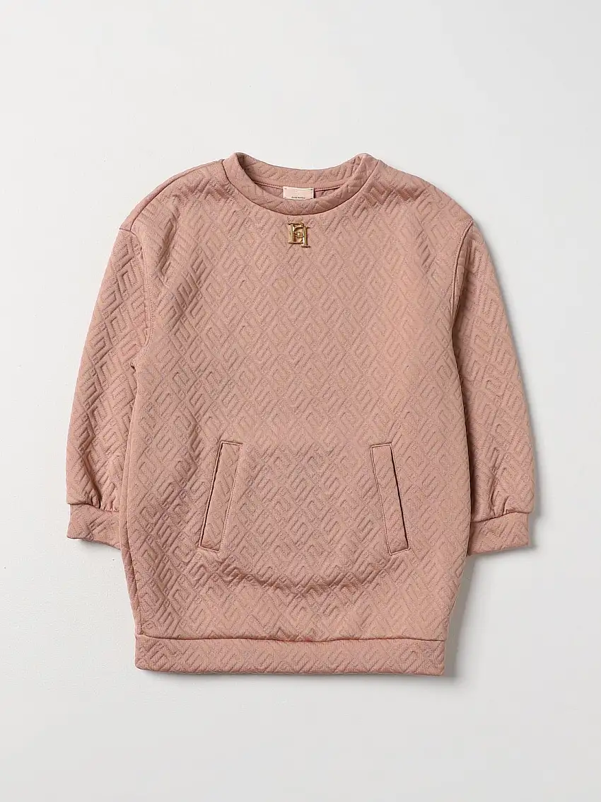 ABITO IN FELPA EMBOSSED LOGO INCASTRO NERO