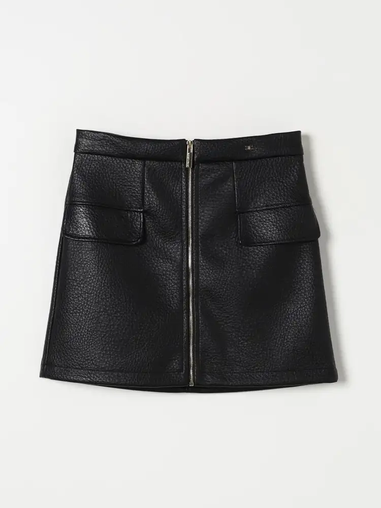 GONNA IN PELLE ELEFANTE