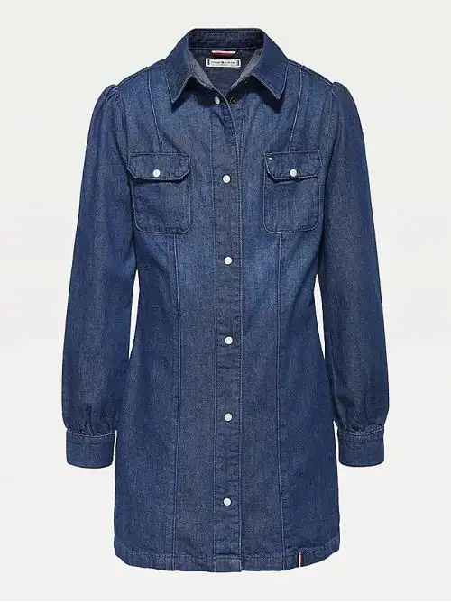 DENIM SHIRT DRESS