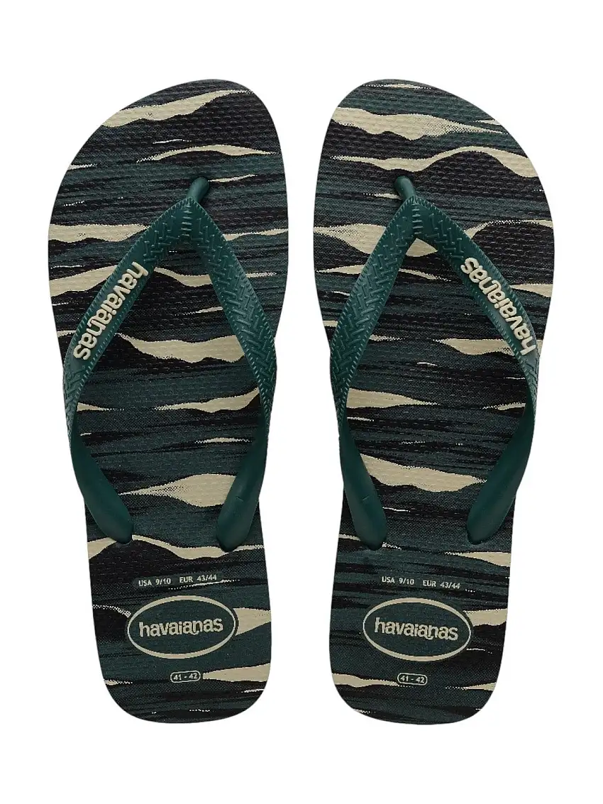 HAVAIANAS Men's Flip Flops Hav. Top camu 4141398.5266 Green