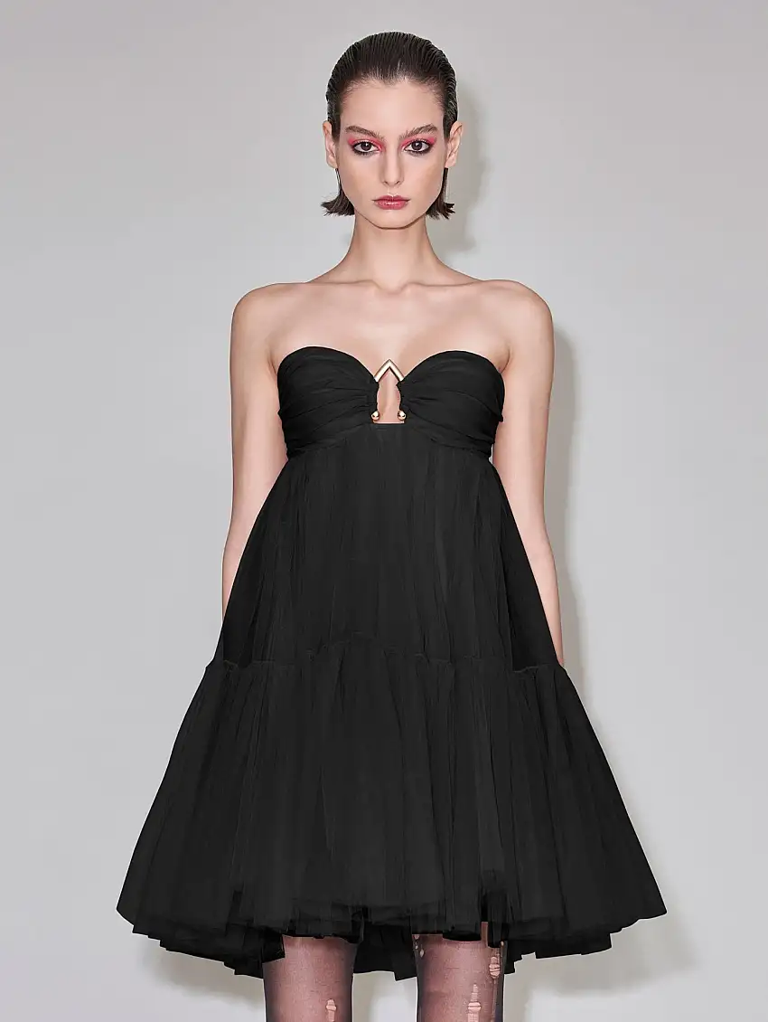 Abito in Tulle Nero