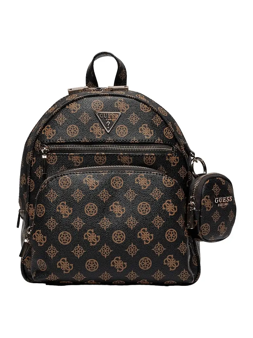 GUESS Women's Backpack Power Play Tech Tote HWPG90 06320 MLO Brown