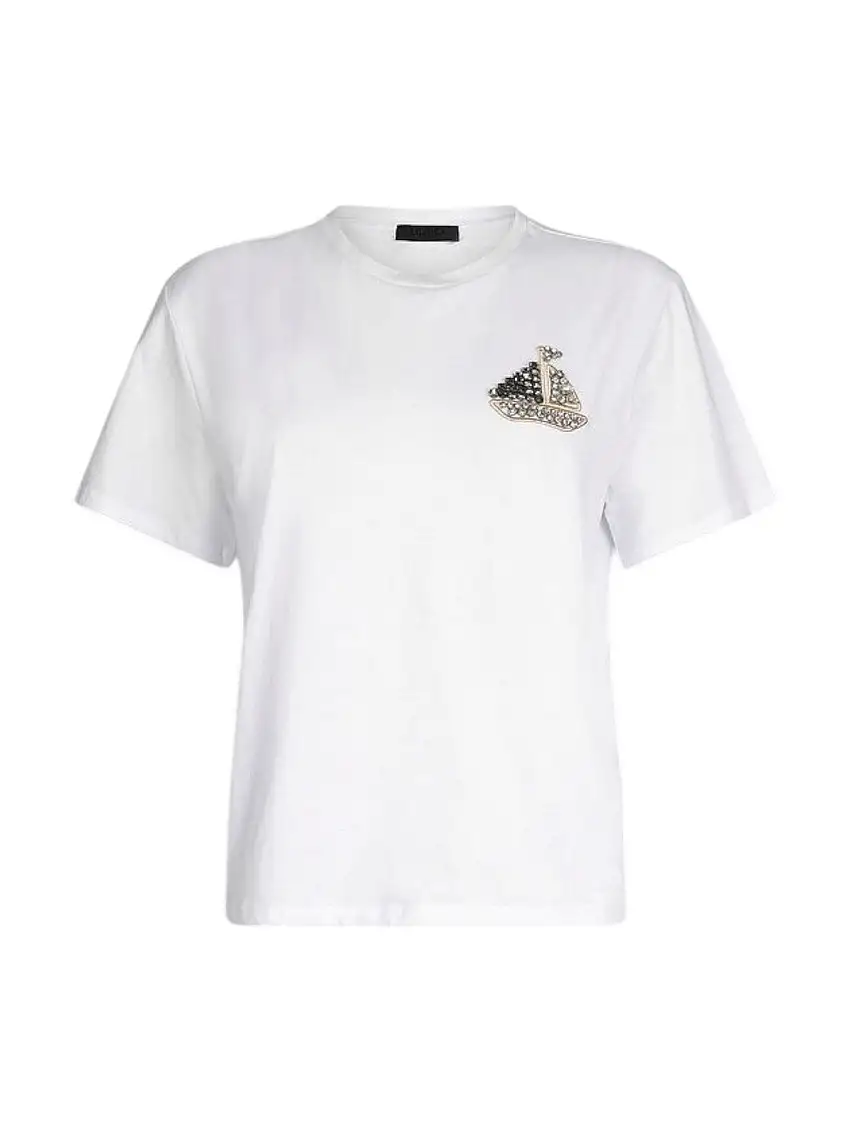 LIU JO BLACK Women's T-shirt CA5371J6308 M9371 White