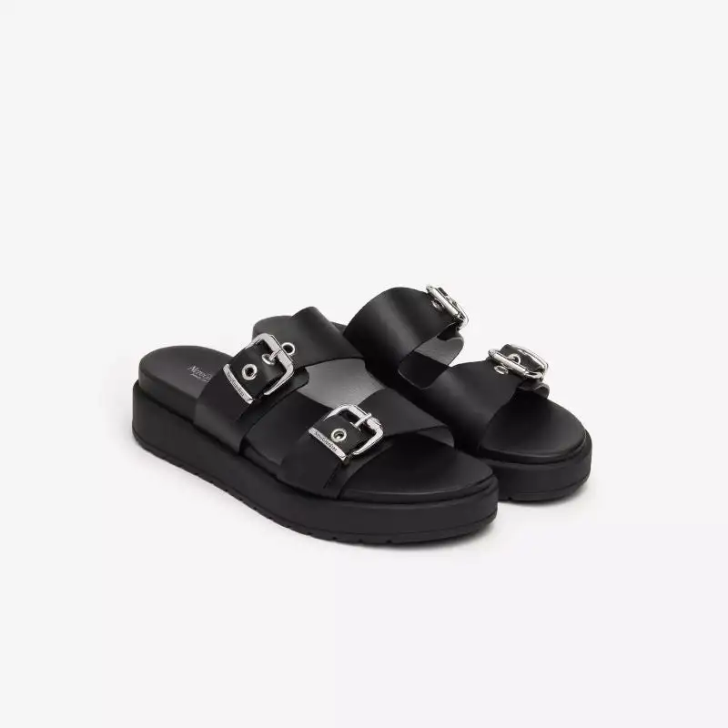 NeroGiardini Women's Leather Slippers E513700D