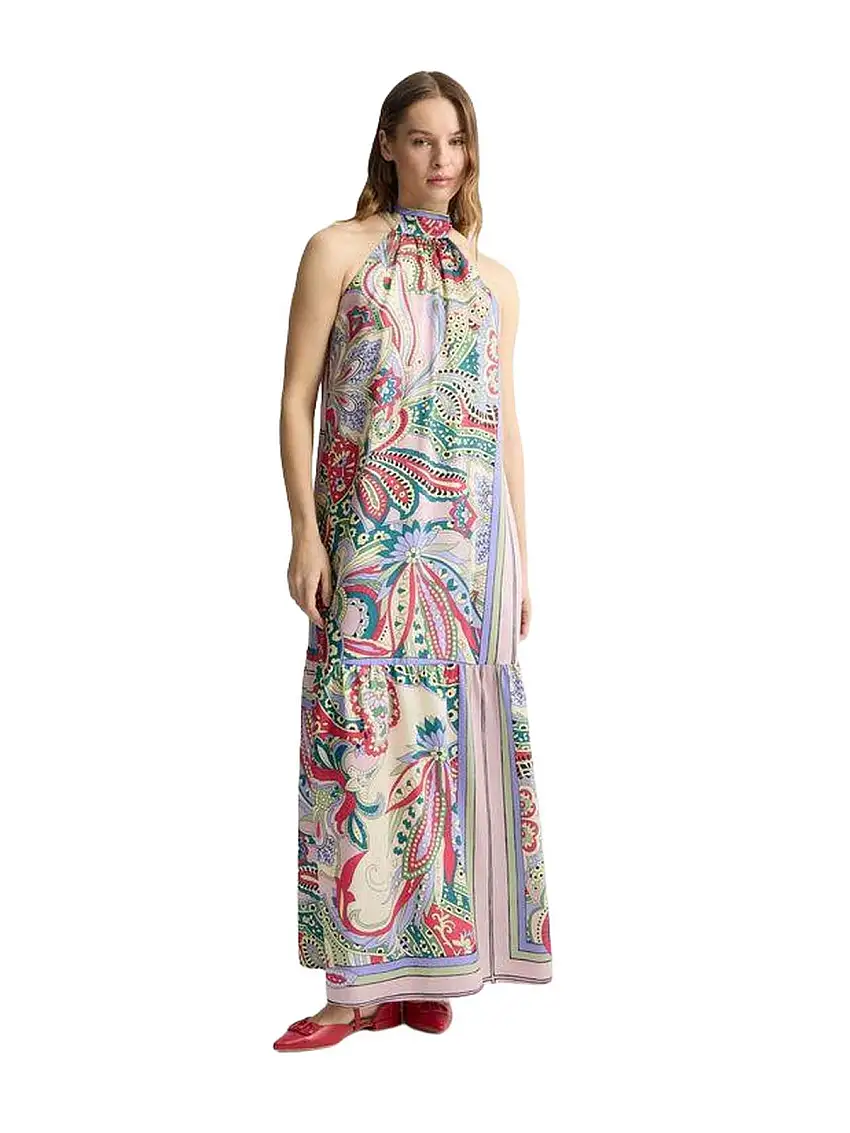 Liu Jo Women's Casual Dresses - Long Satin Dress - Multicolor