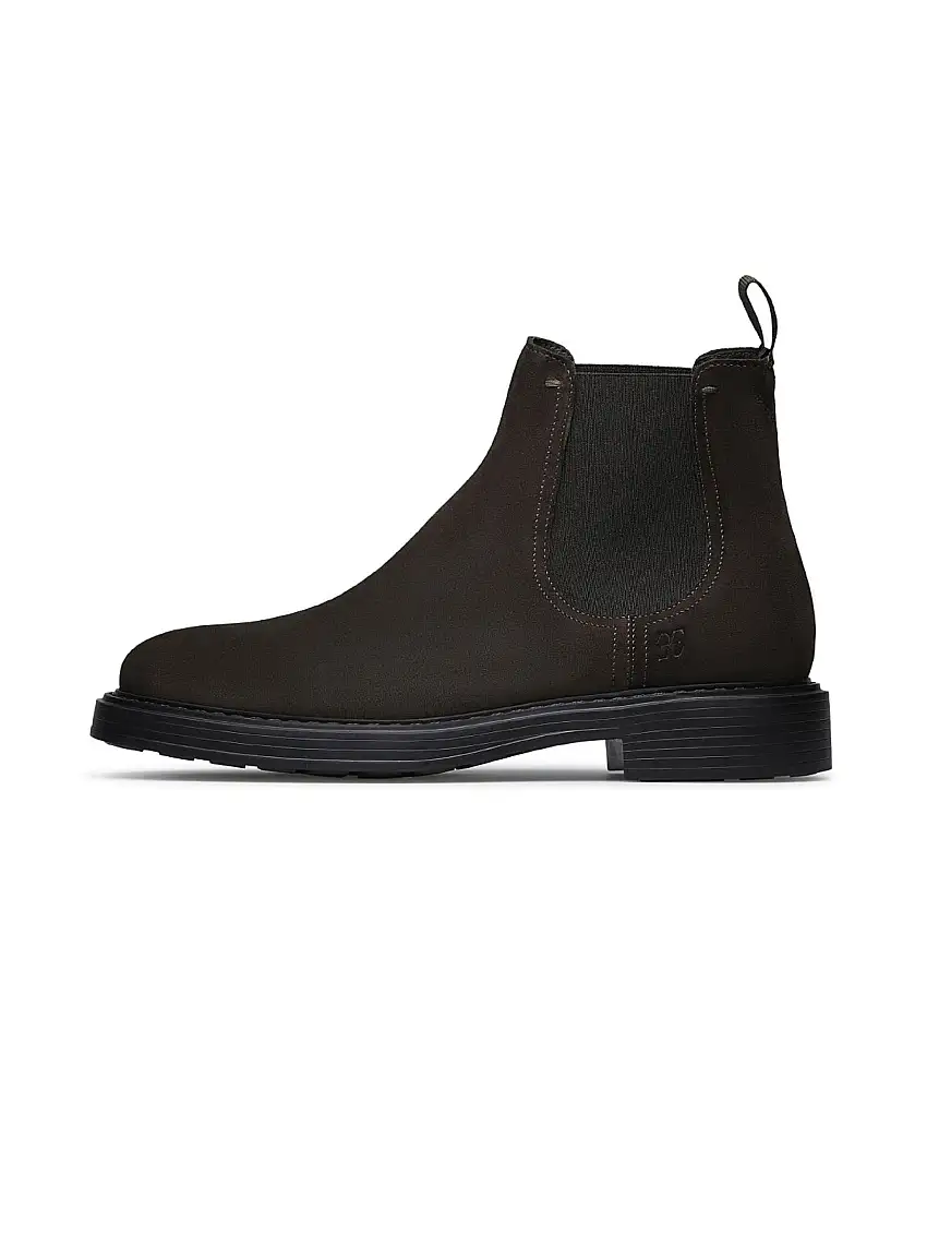 Stivaletti Beatles in Scamosciato Velour Testa Moro