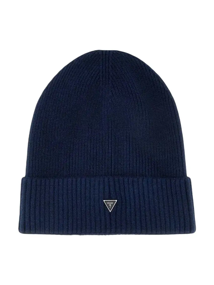 GUESS Men's Hat MITO BEANIE AM9430 POL01 BLUE Blue