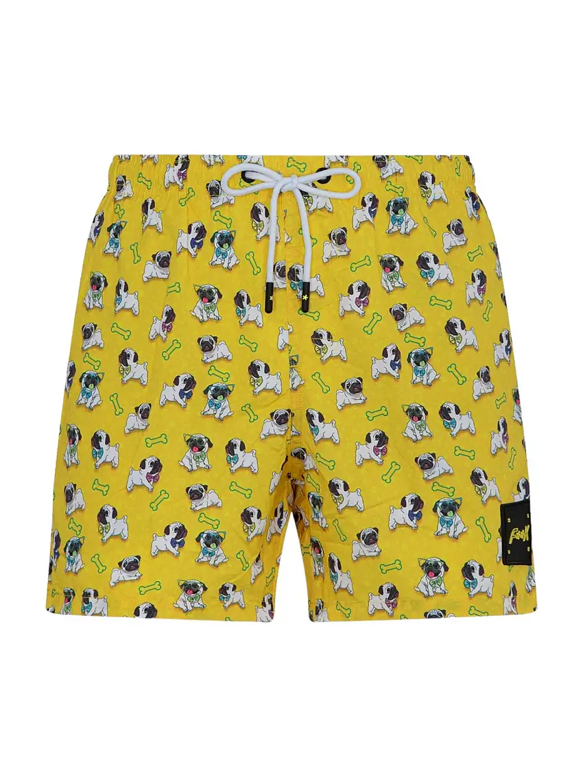 F**K Men's Swimsuit FK24-2060X15 Yellow