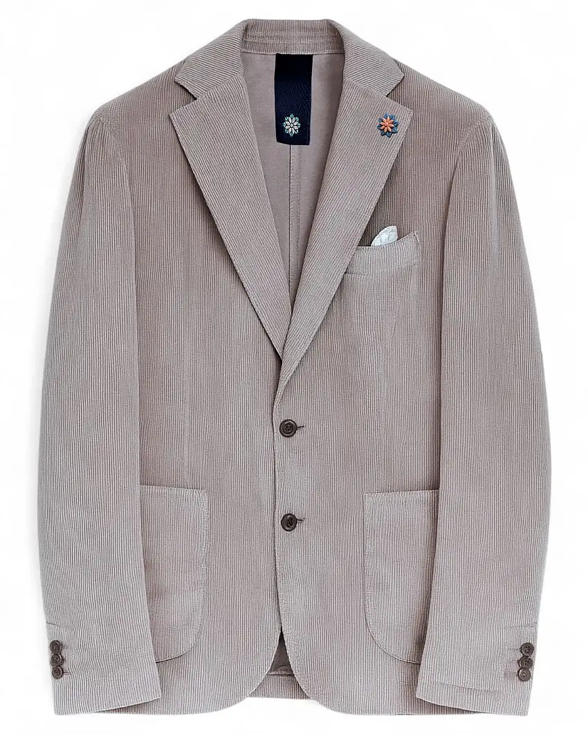 Giacca Bharnaba Monopetto Lamitam in Velluto Elegante