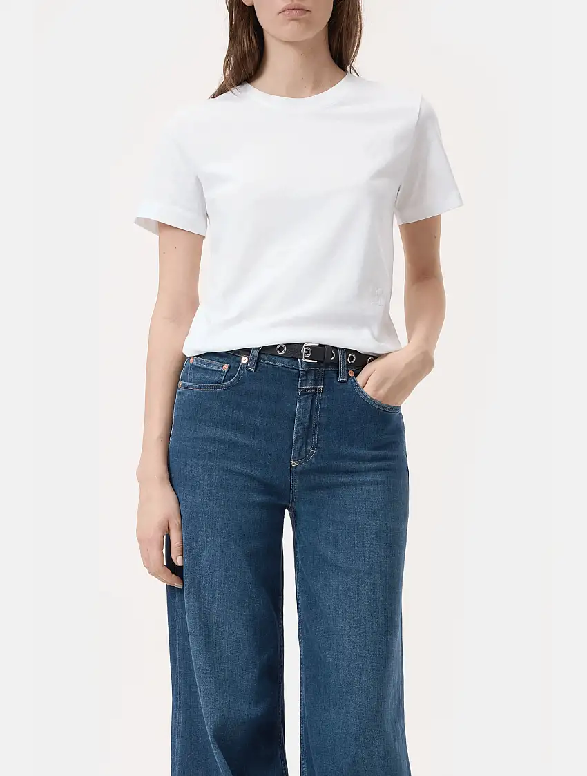 T-shirt in Cotone Organico Bianco