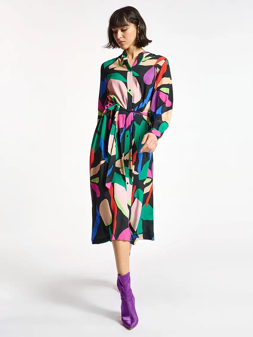 Abito Midi Chemisier Nero