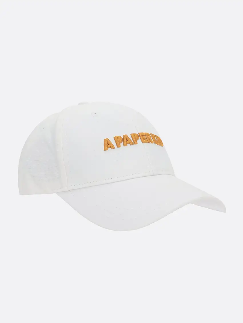 Cappello Baseball con Logo Ricamato Crema