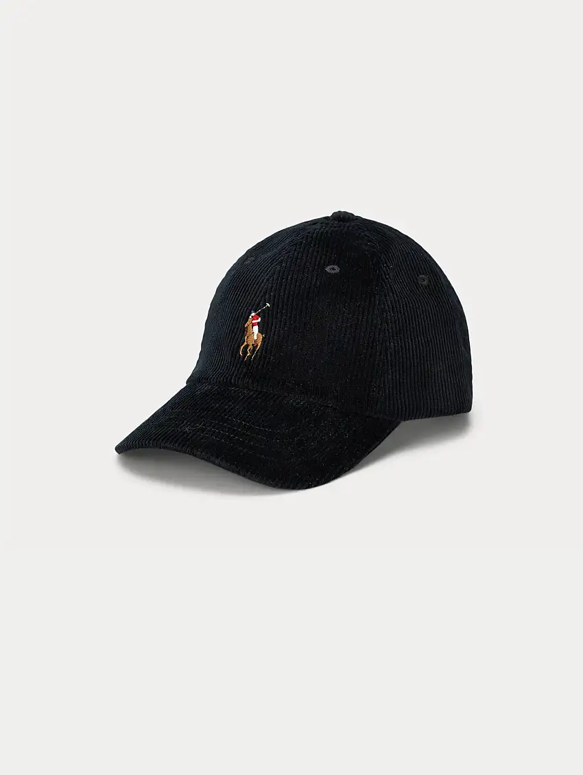 Cappello in Velluto a Coste Nero