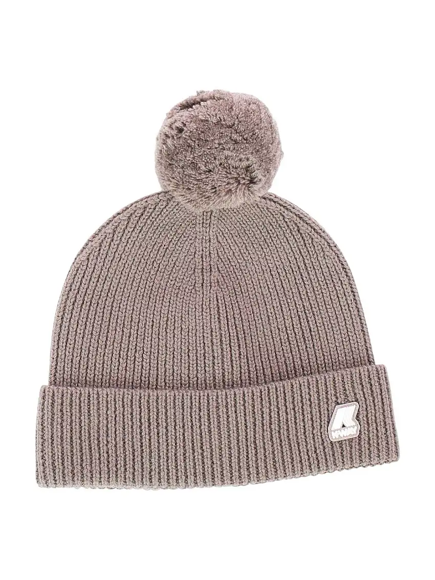 K-WAY Women's Hat Vincienne cardigan stitch wool K111FWW WG9 Beige