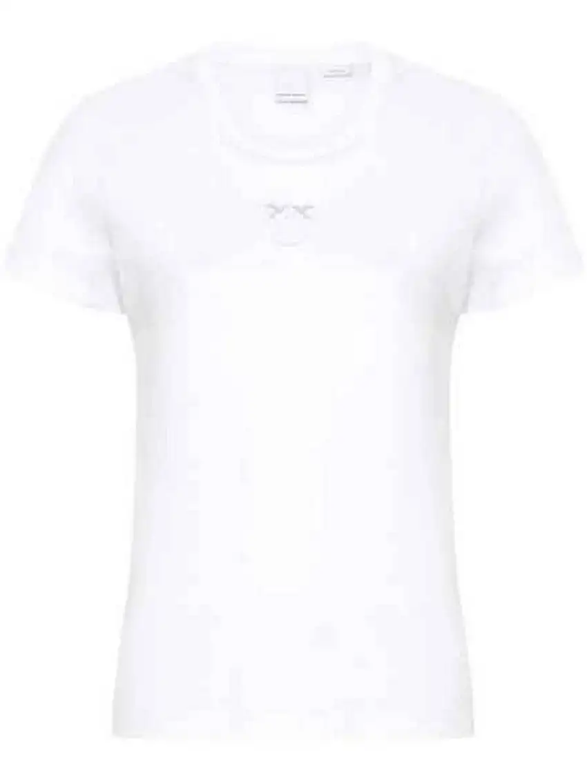 Pinko Women's T-Shirt - Bussolotto T-Shirt - White