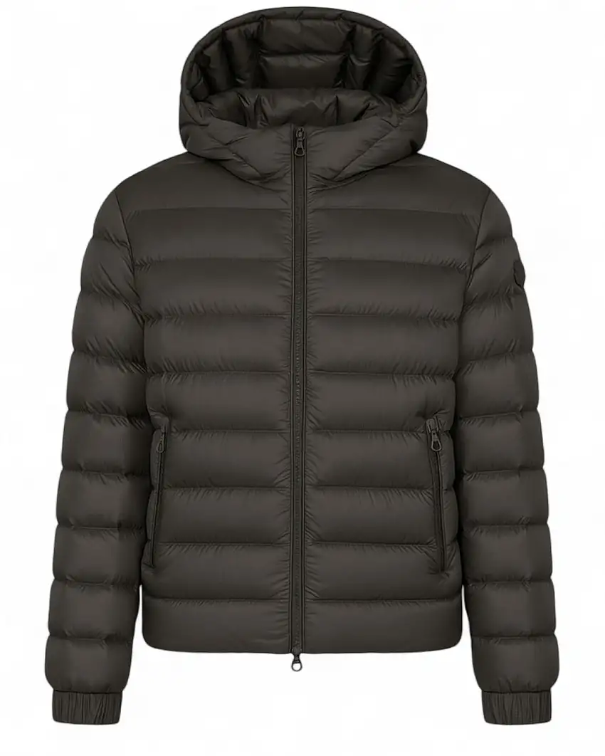 Colmar Originals Piumino Uomo Lucido con Cappuccio in Piuma Naturale