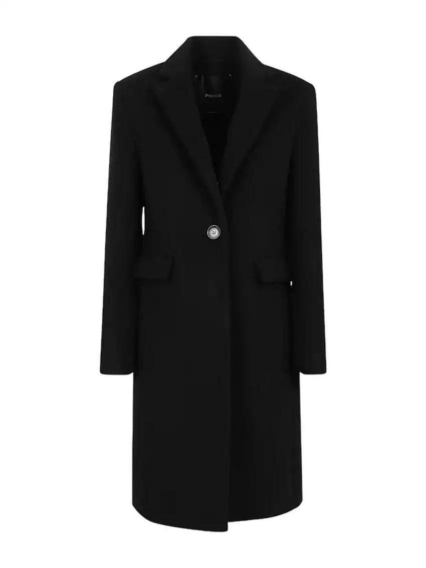 PINKO Women's Coat Cambodia Coat Cloth 103697-A225 Z99 Black