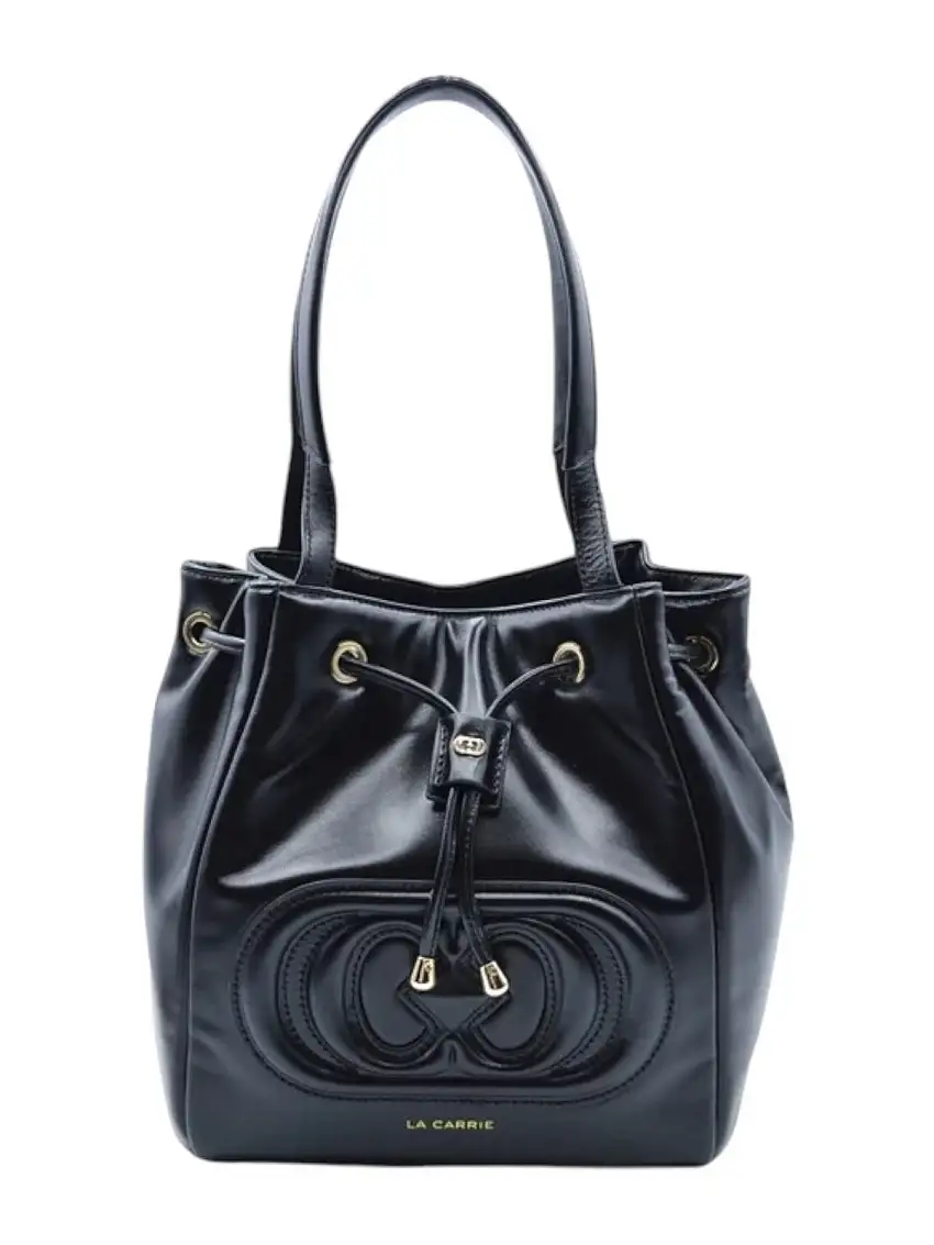 LA CARRIE Women's Bag 142P-MB-130-LEA BLA Black