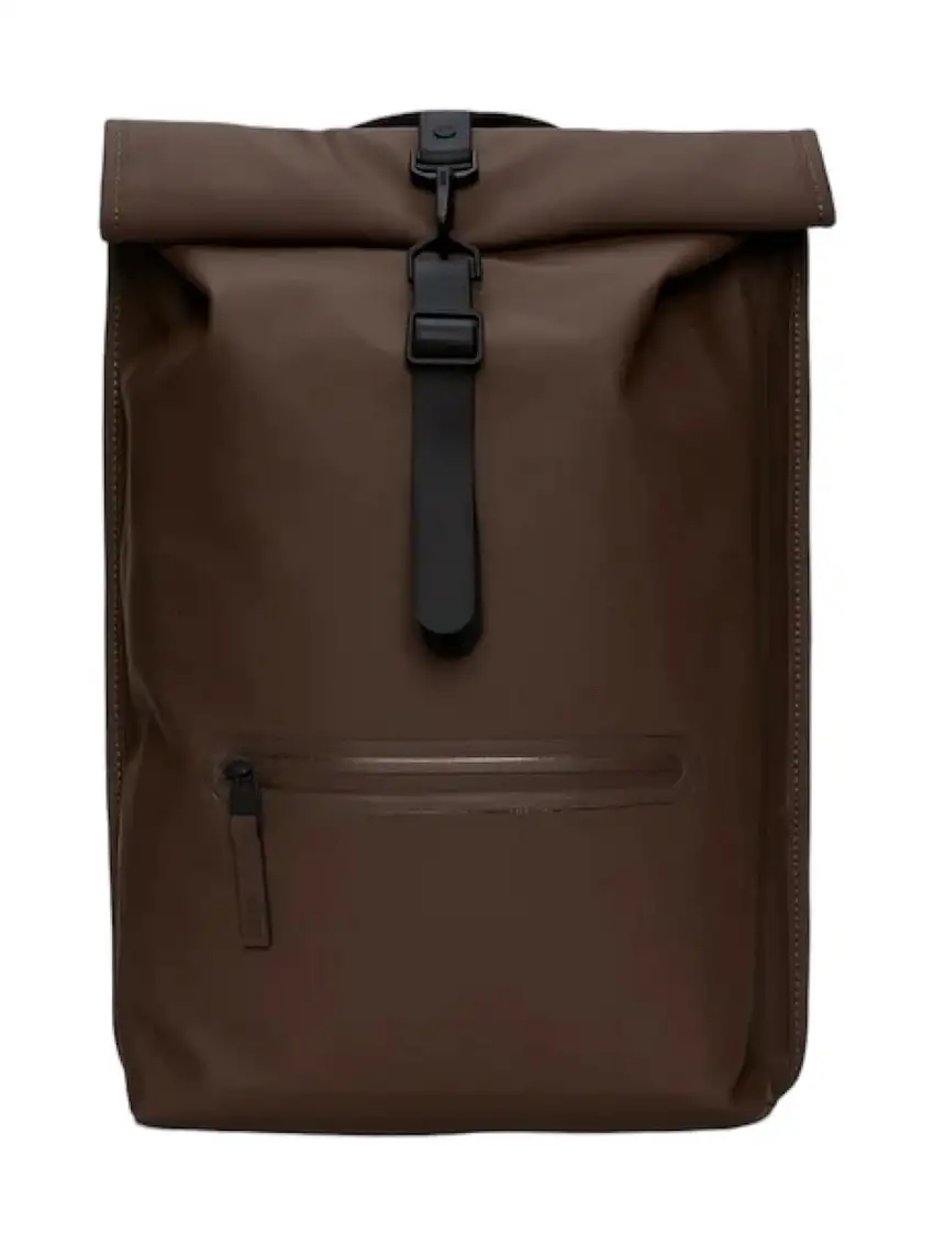 RAINS Unisex adult backpack Rolltop Rucksack W3 13320 FRM Brown