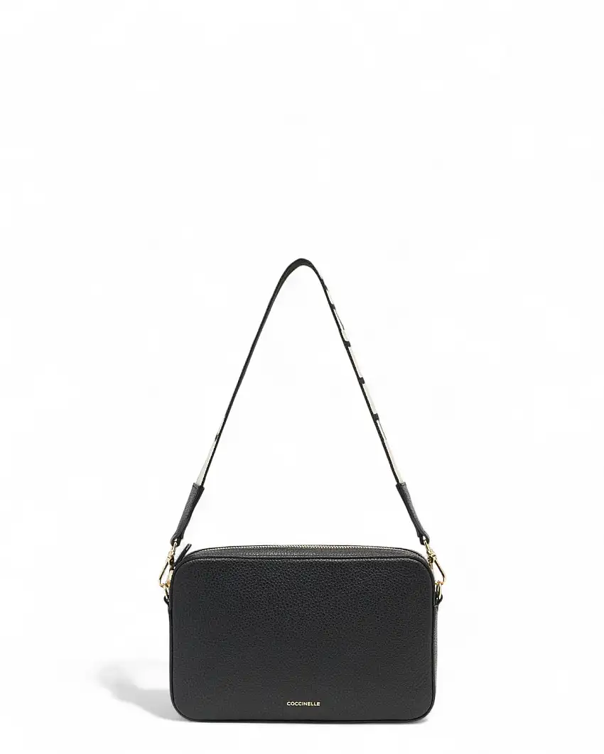 Coccinelle Tebe – Borsa Donna a Spalla e Tracolla in Pelle con Grana