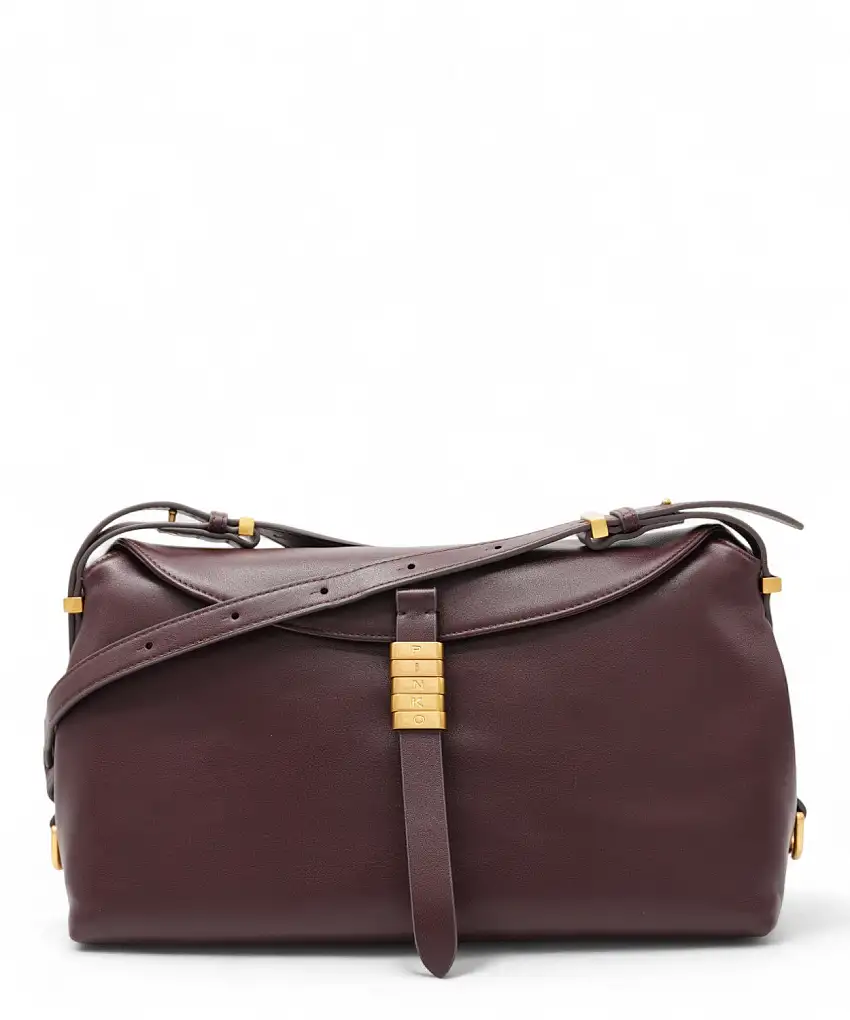 Borsa Saddle Baguette media in pelle - PINKO