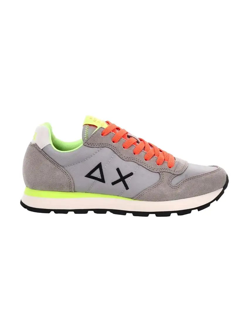 SUN68 Men's Tom Fluo Sneaker Z35102 06 Grey