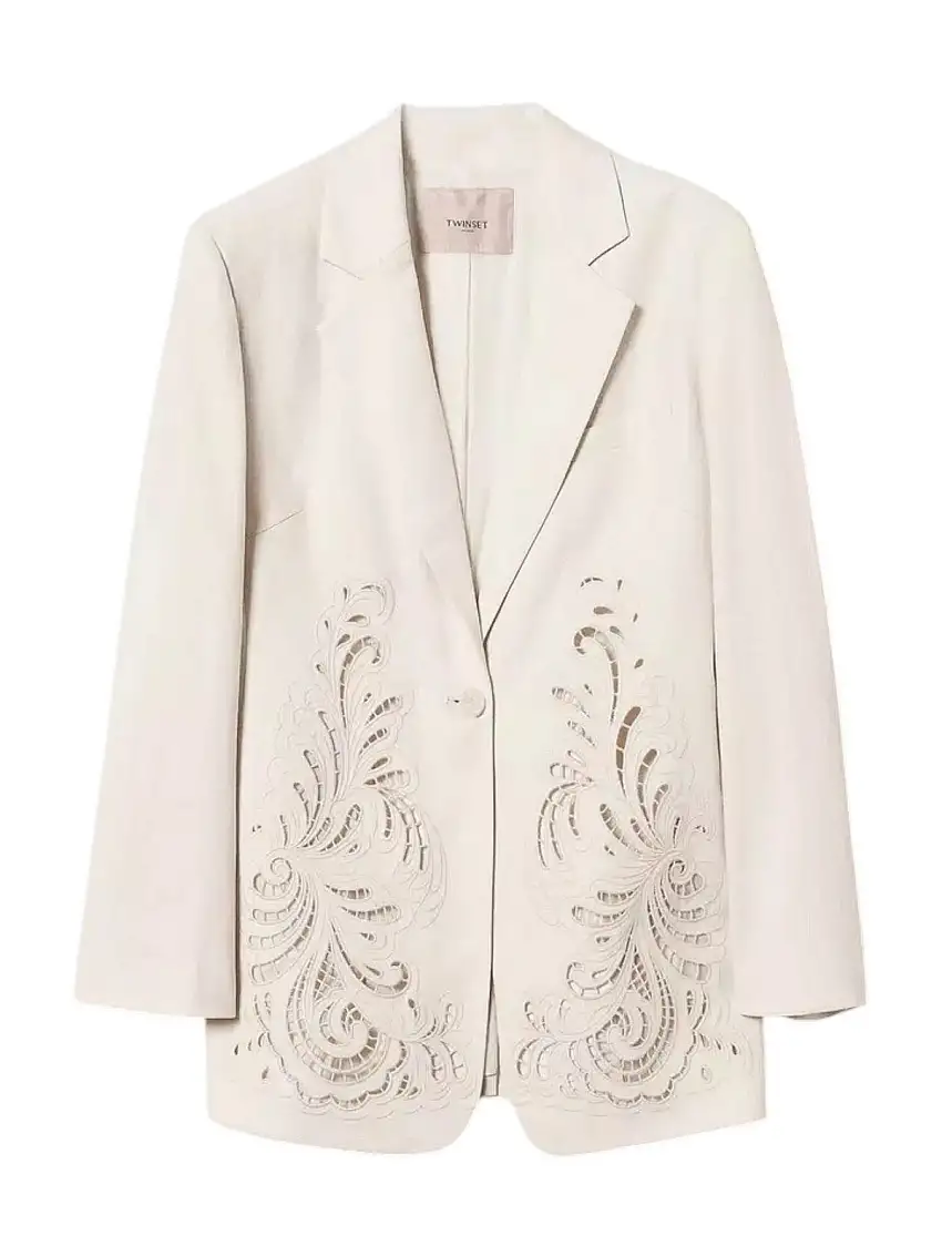 TWINSET Women's Jacket 251TP2160 00059 Beige